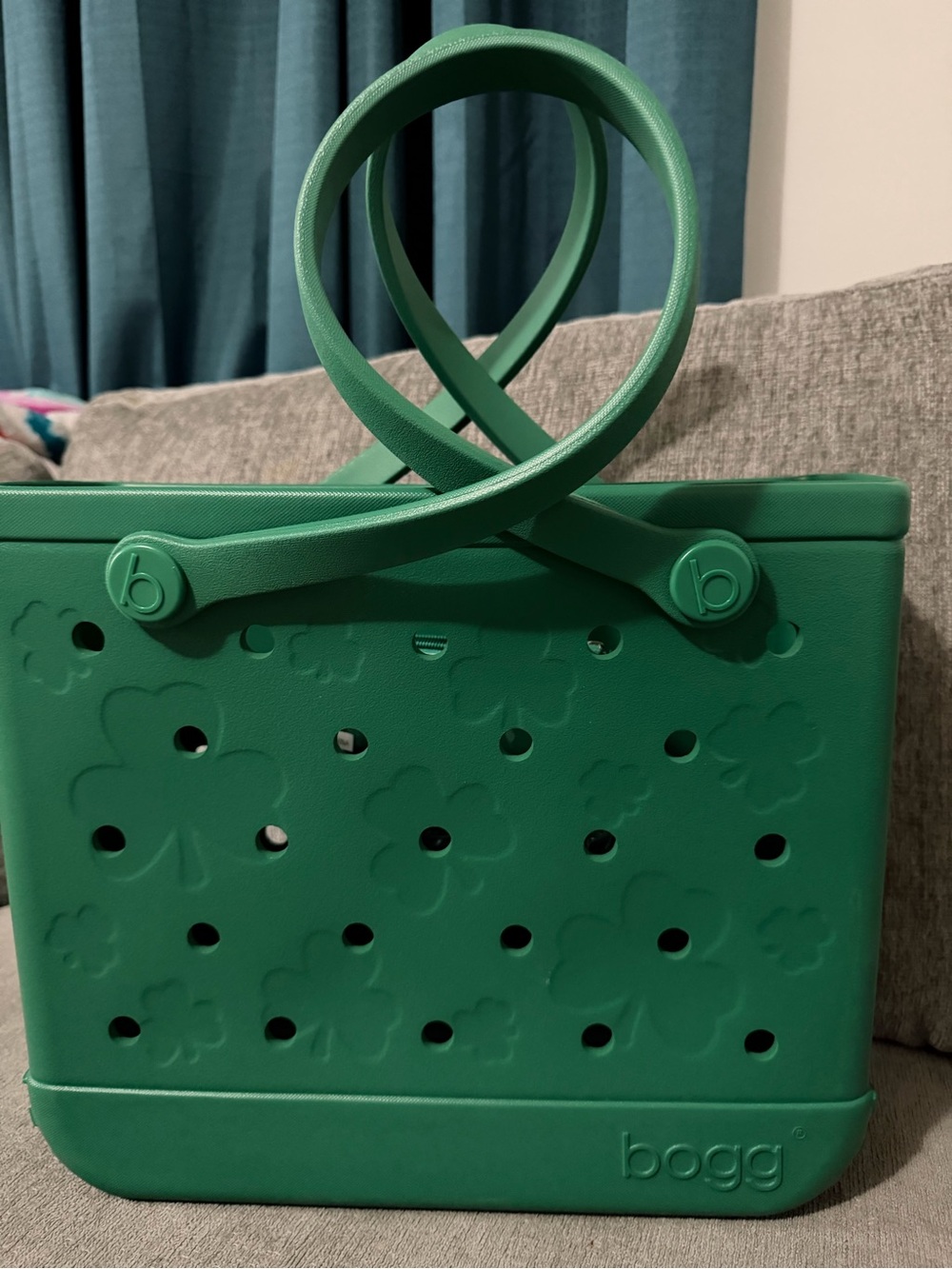 BOGG BAG Green Floral Cutout Tote